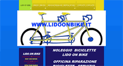 Desktop Screenshot of lidoonbike.it