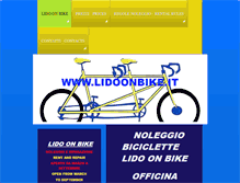 Tablet Screenshot of lidoonbike.it